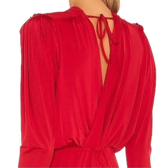 We Are HAH Ruche Ruched Red Dress Size Small Revolve NWT - Picture 6 of 14